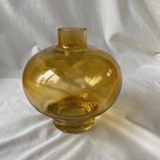 Small Amber Bubble Vase