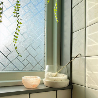 Glass Dip Bowl with Marble Base