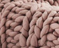 Hand-Knit Chunky Blanket