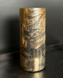 Burnt Gold Mercury Glass Cylinder
