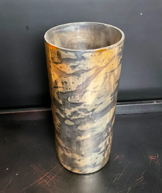 Burnt Gold Mercury Glass Cylinder