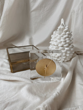 Brass & Acrylic Clock