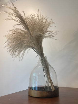 Glass Coche w/ Copper Tray
